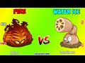 team ice water vs fire who will win pvz 2 team plant vs team plant