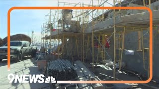 We got an close-up look of construction taking place at Red Rocks