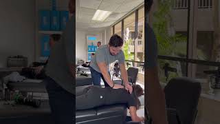 She needed this so bad #chiropractor #adjustment #backpainrelief