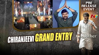 Chiranjeevi Grand Entry at God Father Pre Release Event | Ntv
