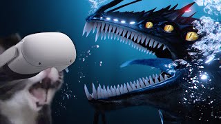 Scaring My Friend with the GARGANTUAN LEVIATHAN in VR! | Subnautica