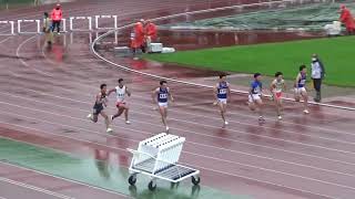 男子100m_決勝_第95回北海道陸上競技選手権20220716