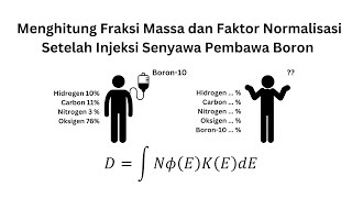 Menghitung Fraksi Massa dan Faktor Normalisasi Multiplier T-Track | BNCT