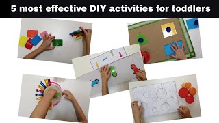 5 most effective DIY activities for toddlers | Montessori at home | IM learning studio