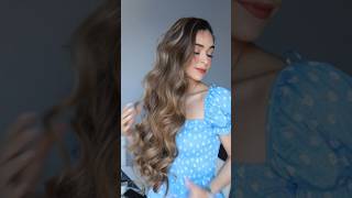 MINI TUTORIAL 💙 ONDAS SIN CALOR 🔥 HEATLESS CURLS  #hairstyle #hairtutorial #hairstylist