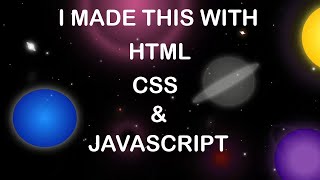 From Code to Cosmos: Building a simple Space Scene with HTML, CSS, and JavaScript