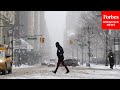 NYC Prepares For First Major Snowfall Of The Year