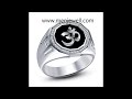 latest jewellery design mens om silver ring for men by menjewell.com