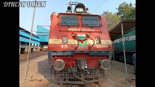 First Time Ever || Electric Loco in Golden Rock Diesel Loco Shed || Ponmalai || ERODE WAP-4