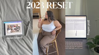 2023 RESET | goals & intentions, vision board, healthy habits