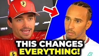 3 MINS AGO: Charles Leclerc JUST Revealed SHOCKING Truth About Lewis Hamilton