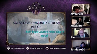 Solasta 2 Community Stream Recap! Key Highlights You Can't Miss! ✨