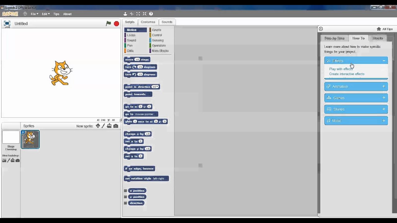 2 Overview About Scratch Offline Editor - Part 1 - YouTube