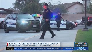 Tackling crime in the Central Valley leads to 470 arrests in Bakersfield