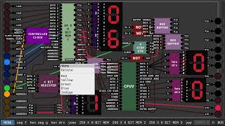 Programable 4-BIT CPU. Digital Logic Sim.