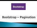 Bootstrap 3 Tutorials - #21 Pagination