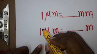 micro meter to meter convert