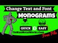 Use Inkscape For CNC Machines, Change Text In The Free Bigfoot Monogram For CNC Plasma