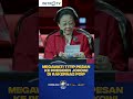 Momen Megawati Titip Pesan ke Presiden Jokowi di Rakernas PDIP ke IV #shorts