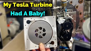 New 4.5in Tesla Turbine 1st spin up! @integza Collaboration