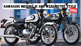 2025 Kawasaki Meguro S1 and W230 | Adopt The Retro Styling Of Their Bigger Brothers