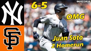 New York Yankees vs. San Francisco Giants Full Highlights, Jun 02 2024 | MLB Season 2024