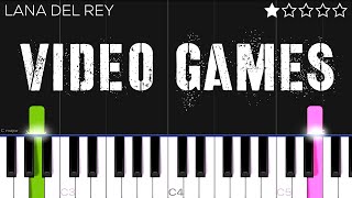 Lana Del Rey -  Games | EASY Piano Tutorial