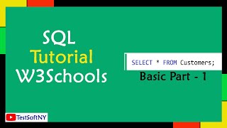 SQL tutorial free from w3schools Part 1