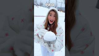 NOOB OR PRO?😱🤔❄️☃️ #shorts #short