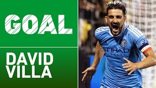 GOAL: David Villa finishes off Andrea Pirlo’s brilliant pass