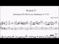 hksmf 73rd piano 2021 class 112 grade 4 purcell round o zt.684 sheet music 校際音樂節