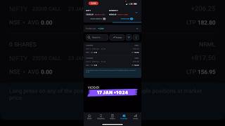 17th JAN NIFTY TRADE +1024 Profit 📊📈#mh10trader #nifty #optiontrading #fed