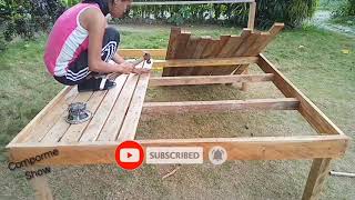 BUILDING BED FRAME FROM SCRAP WOOD | FURNITURE STYLE DESIGN