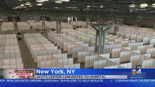 Javits Center In New York Converted Into Temporary Hospital