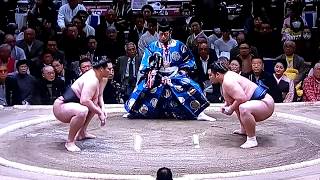 竜電 vs 朝乃山 2018年大相撲初場所3日目 20180116