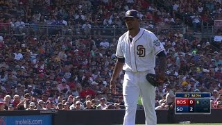 BOS@SD: Jackson fans Bogaerts for his 10th strikeout