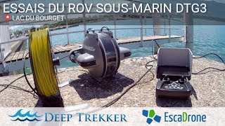 Essais DeepTrekker DTG3 ROV sous-marin au Bourget - Escadrone