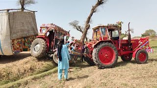 dangerous tractor accident | tractor video | Massey Tractor Pulling Fail On Stuck In Canal