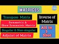 Matrix class 12 | covered 5 topics in one shot (@onlyMATHEMATICSbyPritam )