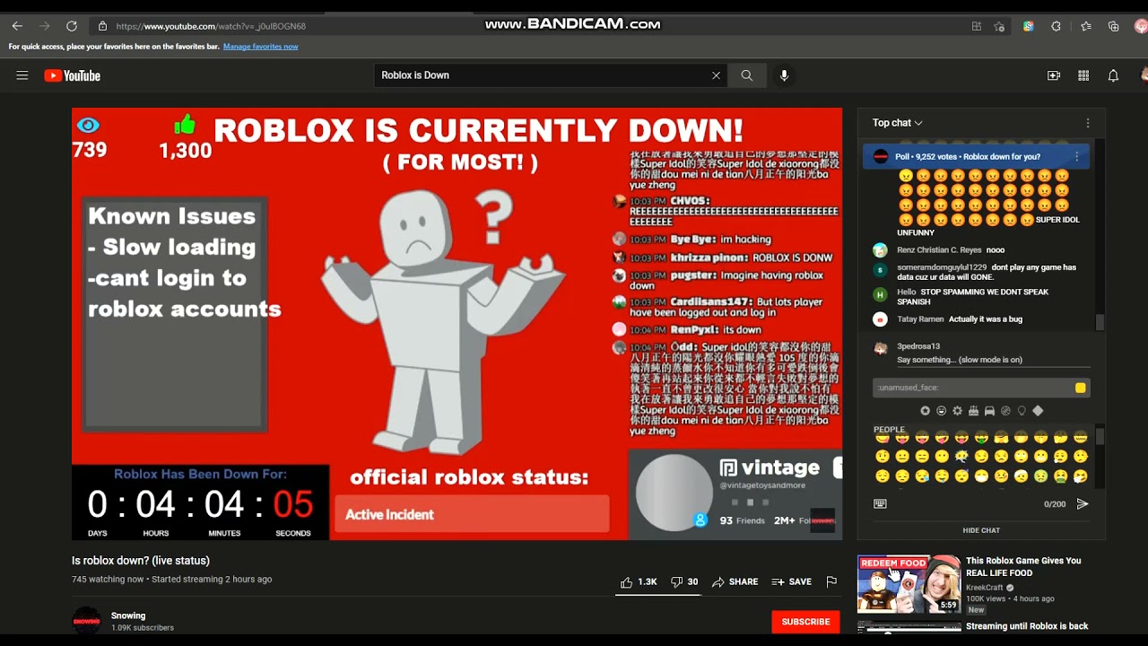 ROBLOX IS DOWN AGAIN - YouTube