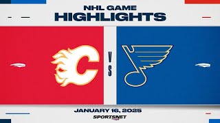 NHL Highlights | Flames vs. Blues - January 16, 2025