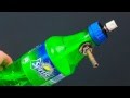 An unusual idea with a bottle and a can of spray paint An unusual idea with a bottle and a can of spray paint