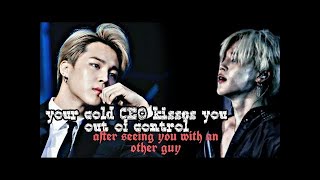 when your cold CEO kisses you out of control after seeing you with a guy|Jimin ff #btsff #jimin