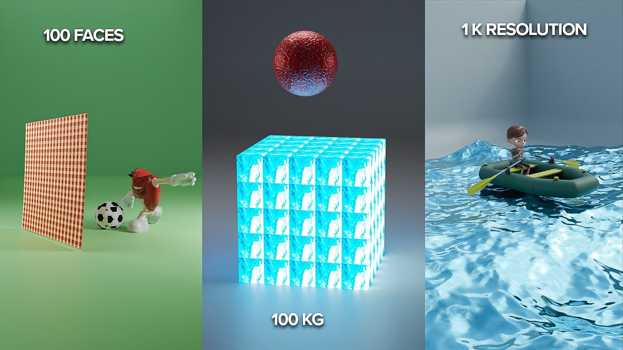 Stuning Blender Physics Showcase Cloth Simulation Soft Body Physics