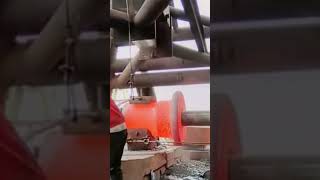 Dangerous Biggest Heavy Duty Hammer Forging Factory, Fast Extreme Ring Forging Rolling Process