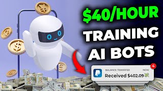 Make $40 Per Hour Training Ai Bots! Ai Training Jobs | Work From Home Jobs 2024