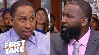 Stephen A. debates Kendrick Perkins about the Warriors' handling of KD’s injury | First Take
