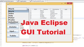 Java Eclipse GUI Tutorial 20 # Search data in Database and Show in Jtable