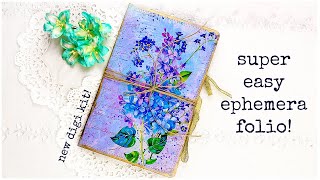 Super Quick and Easy EPHEMERA FOLIO - Perfect for Happy Mail