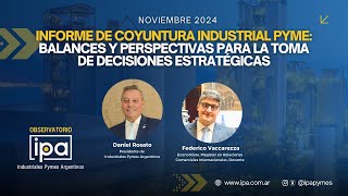 Informe de Coyuntura Industrial Pyme | Noviembre 2024